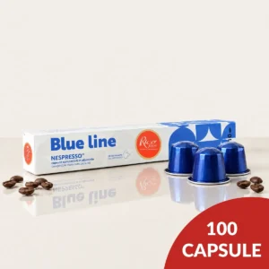 Capsule compatibili Nespresso Blue Line decaffeinato Rico Caffè - confezione 100 capsule