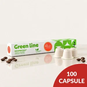 Capsule compatibili Nespresso Green Line biologico Rico Caffè - confezione 100 capsule